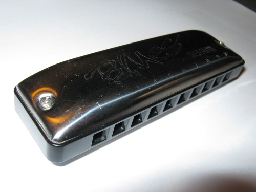 An ordinary-looking harmonica
