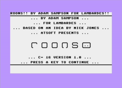 Roons title screen