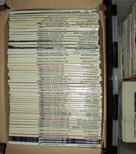 Some of my Amiga Format magazines
