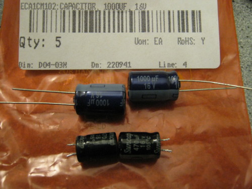 Shiny new capacitors